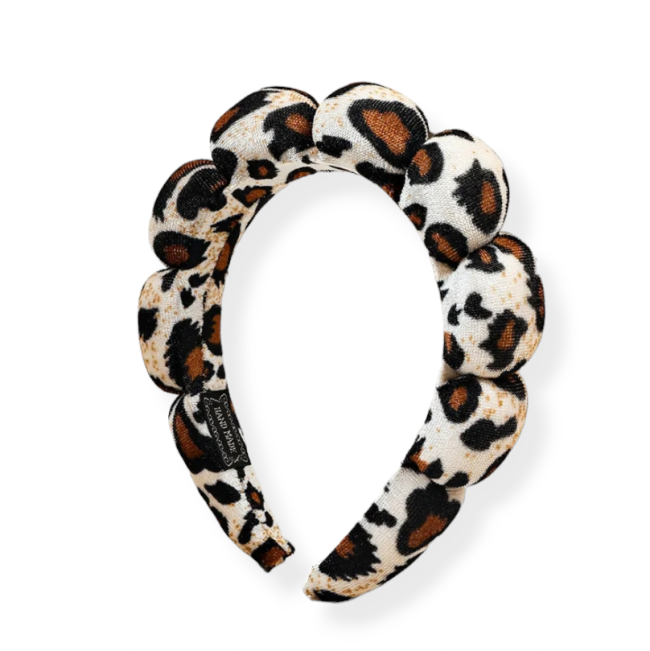 Cerchietto Skincare in velluto (Leopardato)